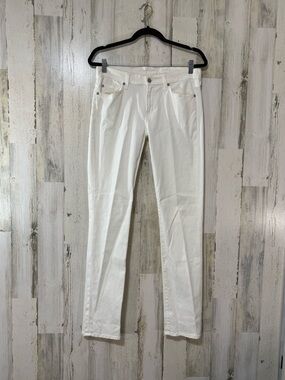 7 For All Mankind White Low Rise Jeans - Kimmie Straight Leg Classic Fit